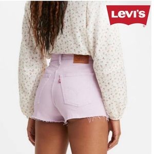 Levi’s Women’s high rise denim jean cutoff shorts